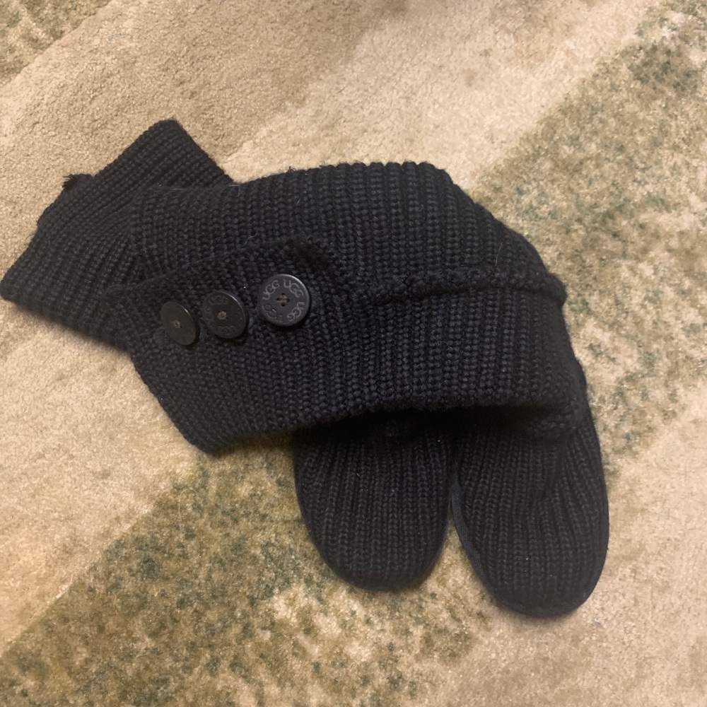 UGG sweater boots black size 5